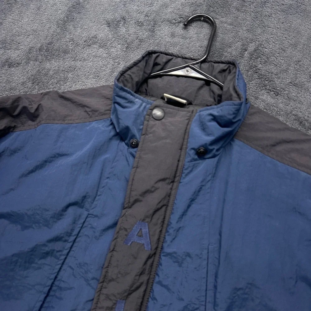 Vintage Nike Air Quilted Windbreaker Puffer Jacket Mens XL Quilted Lining 90s